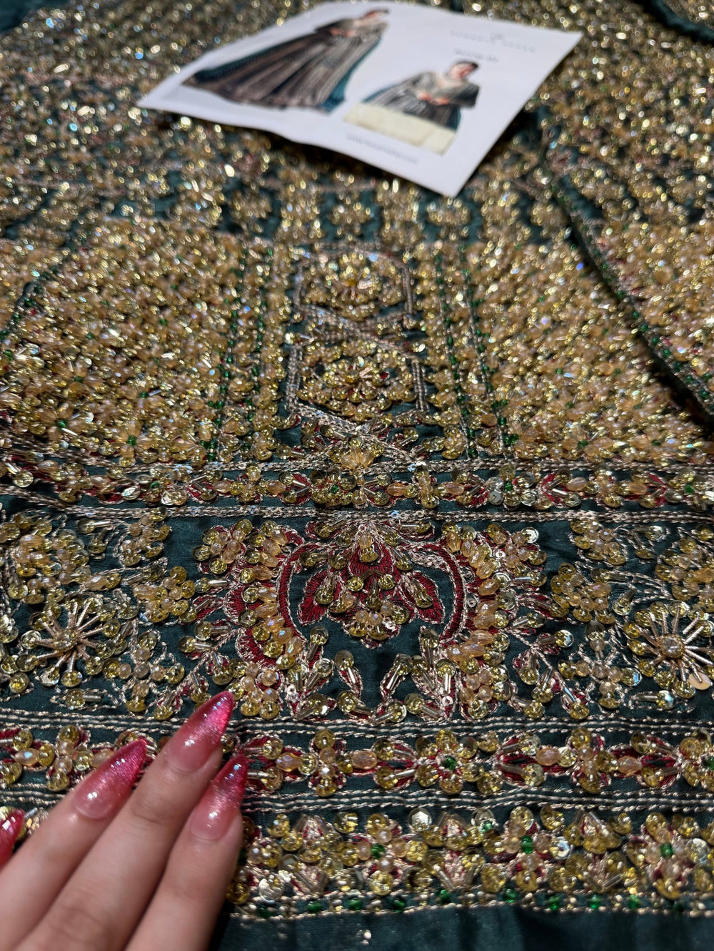Hussain Rehar - Sarang (Emerald Green Colour Customised) - Eemie's Studio