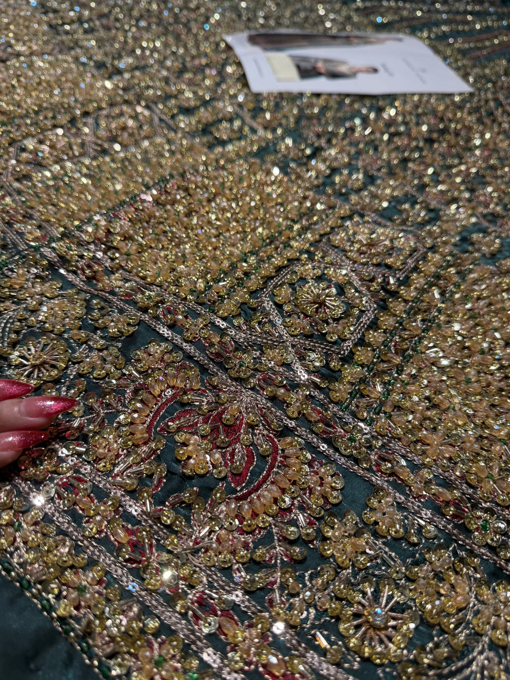 Hussain Rehar - Sarang (Emerald Green Colour Customised) - Eemie's Studio