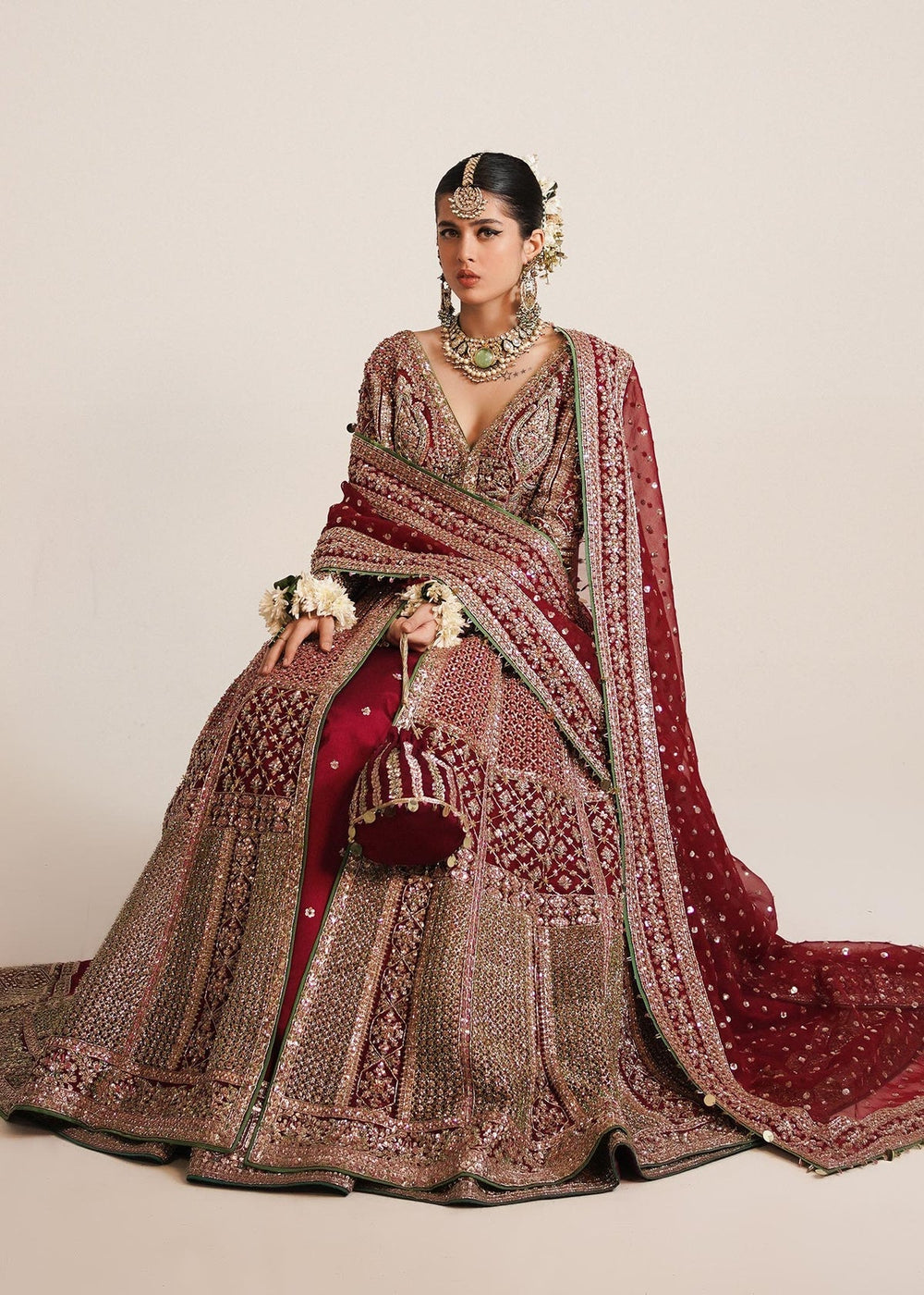 Hussain Rehar - Sarang (Emerald Green Colour Customised) - Eemie's Studio