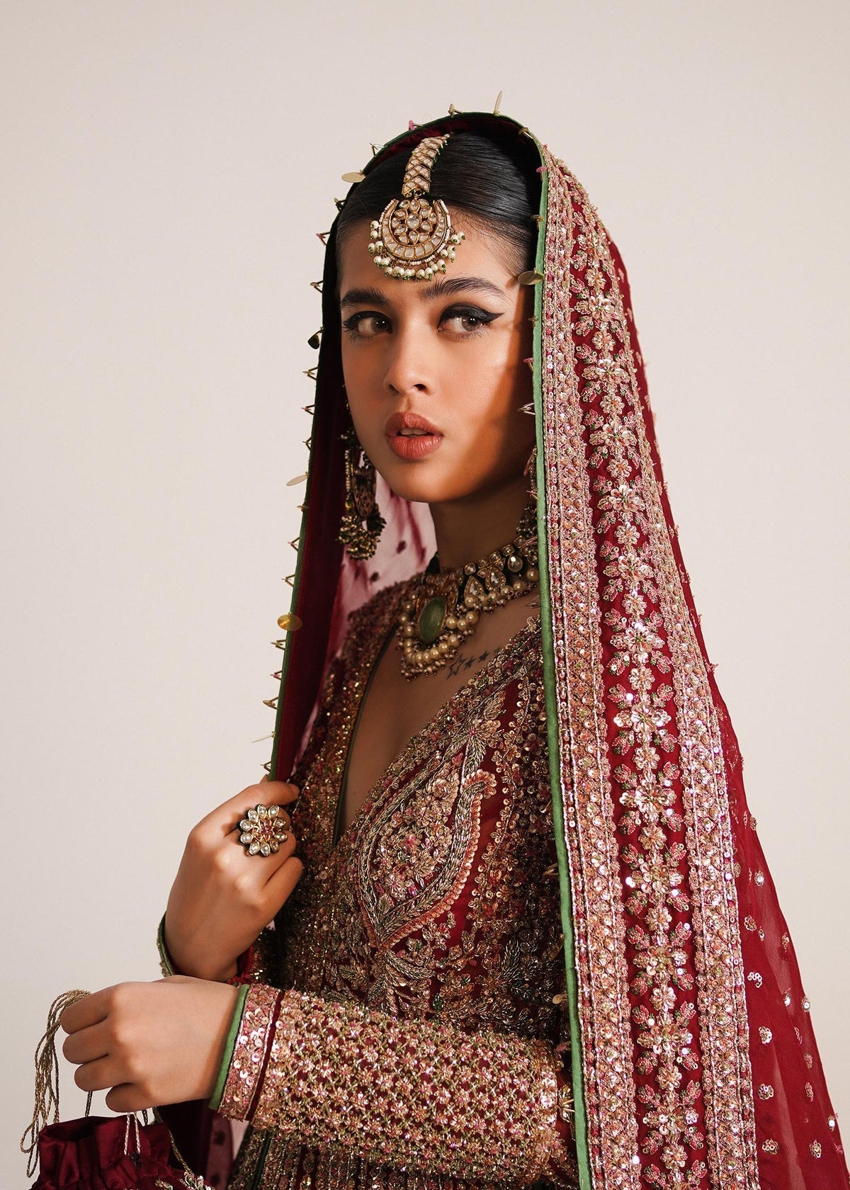 Hussain Rehar - Sarang (Emerald Green Colour Customised) - Eemie's Studio