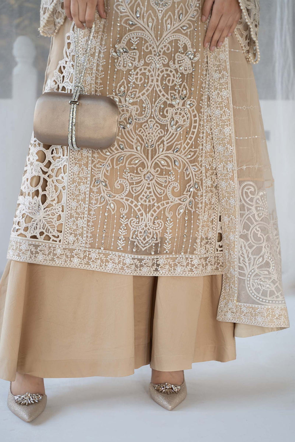 Maria B | 3 Piece Embroidered Chiffon Suit | SF-EF24-67 - Eemie's Studio