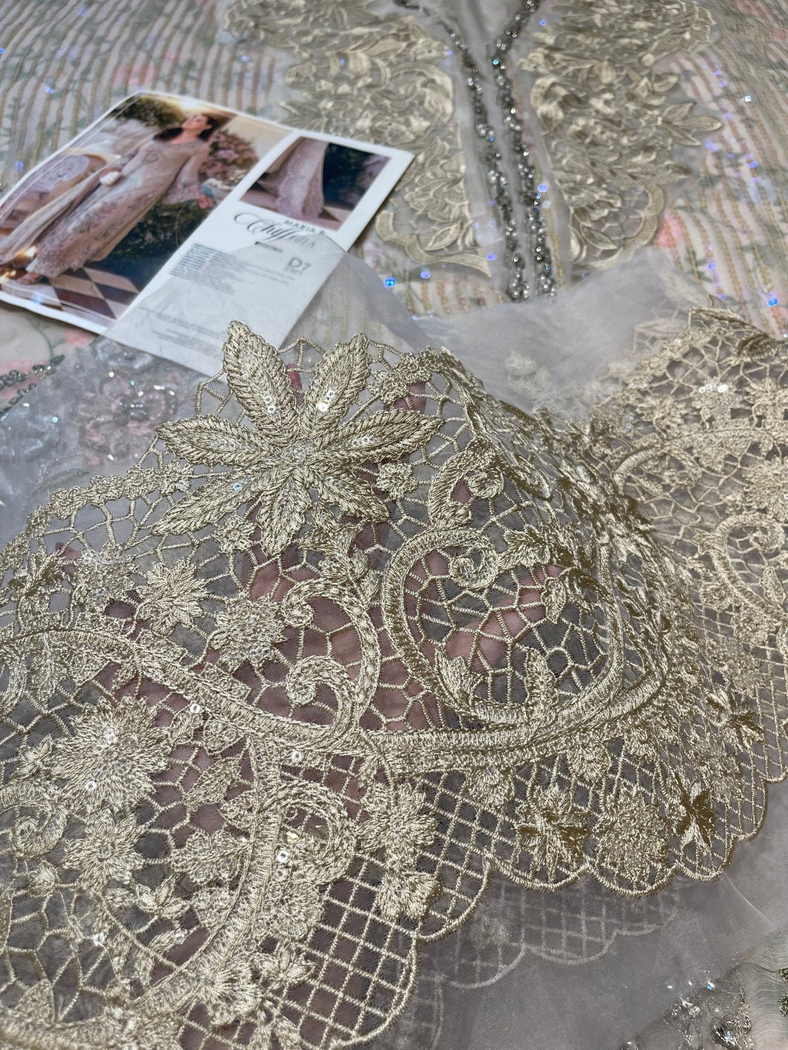 Maria B Chiffons MPC-26-107-Ivory Beige - Eemie's Studio