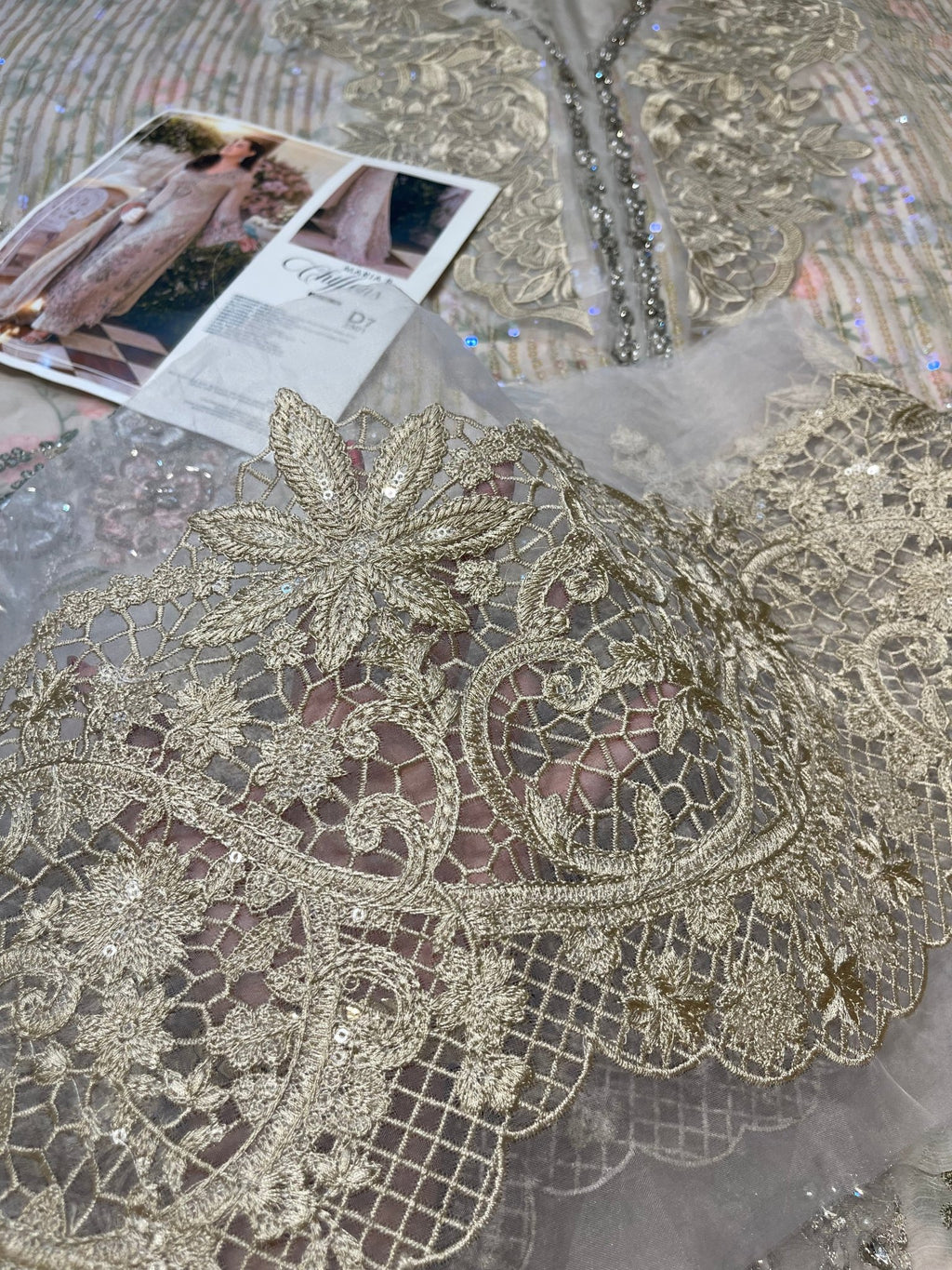 Maria B Chiffons MPC-26-107-Ivory Beige - Eemie's Studio