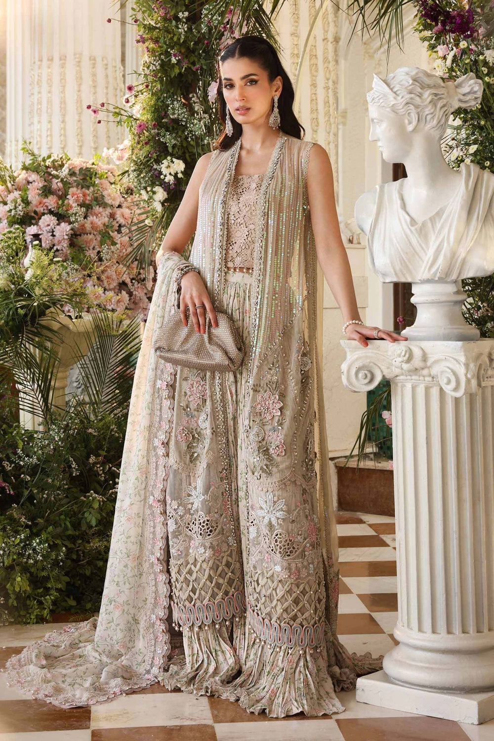 Maria B Chiffons MPC-26-107-Ivory Beige - Eemie's Studio
