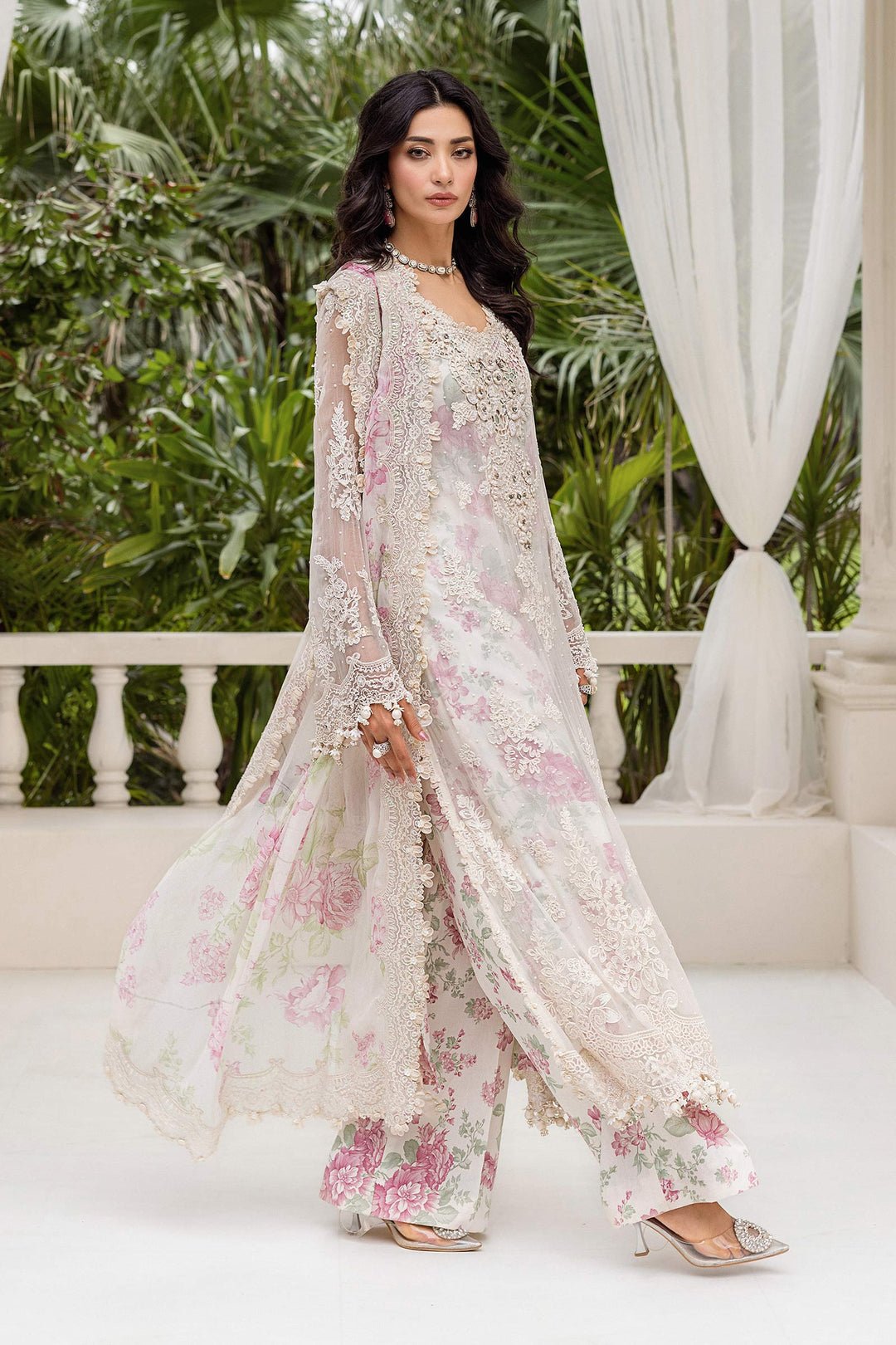 Maria.B Chiffons MPC-25-101
(Off White Rose) Secondary image