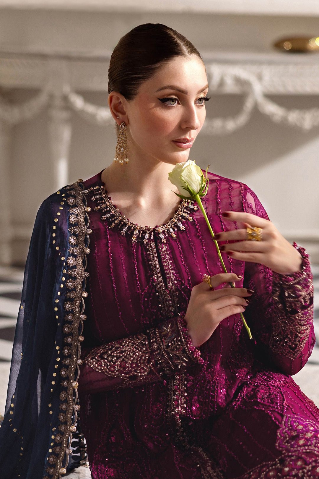 Maria.B Chiffons MPC-25-102 (Magenta) - Eemie's Studio