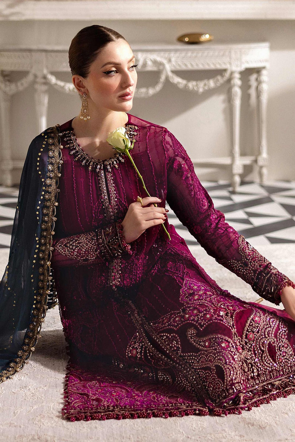 Maria.B Chiffons MPC-25-102 (Magenta) - Eemie's Studio