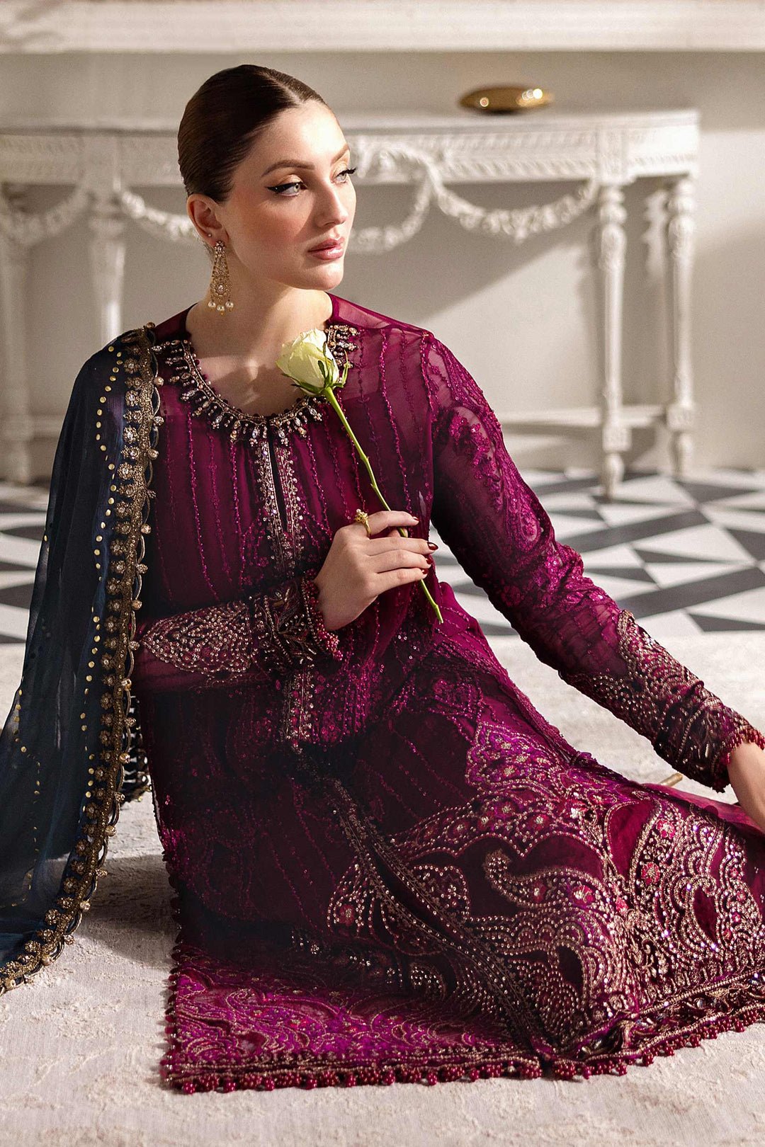Maria.B Chiffons MPC-25-102 (Magenta) - Eemie's Studio