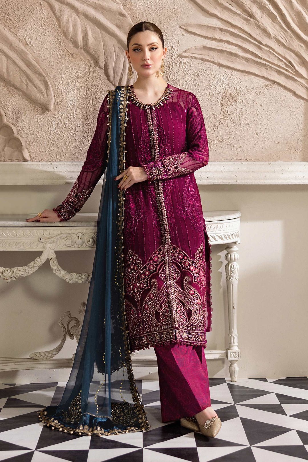 Maria.B Chiffons MPC-25-102
(Magenta) Secondary image