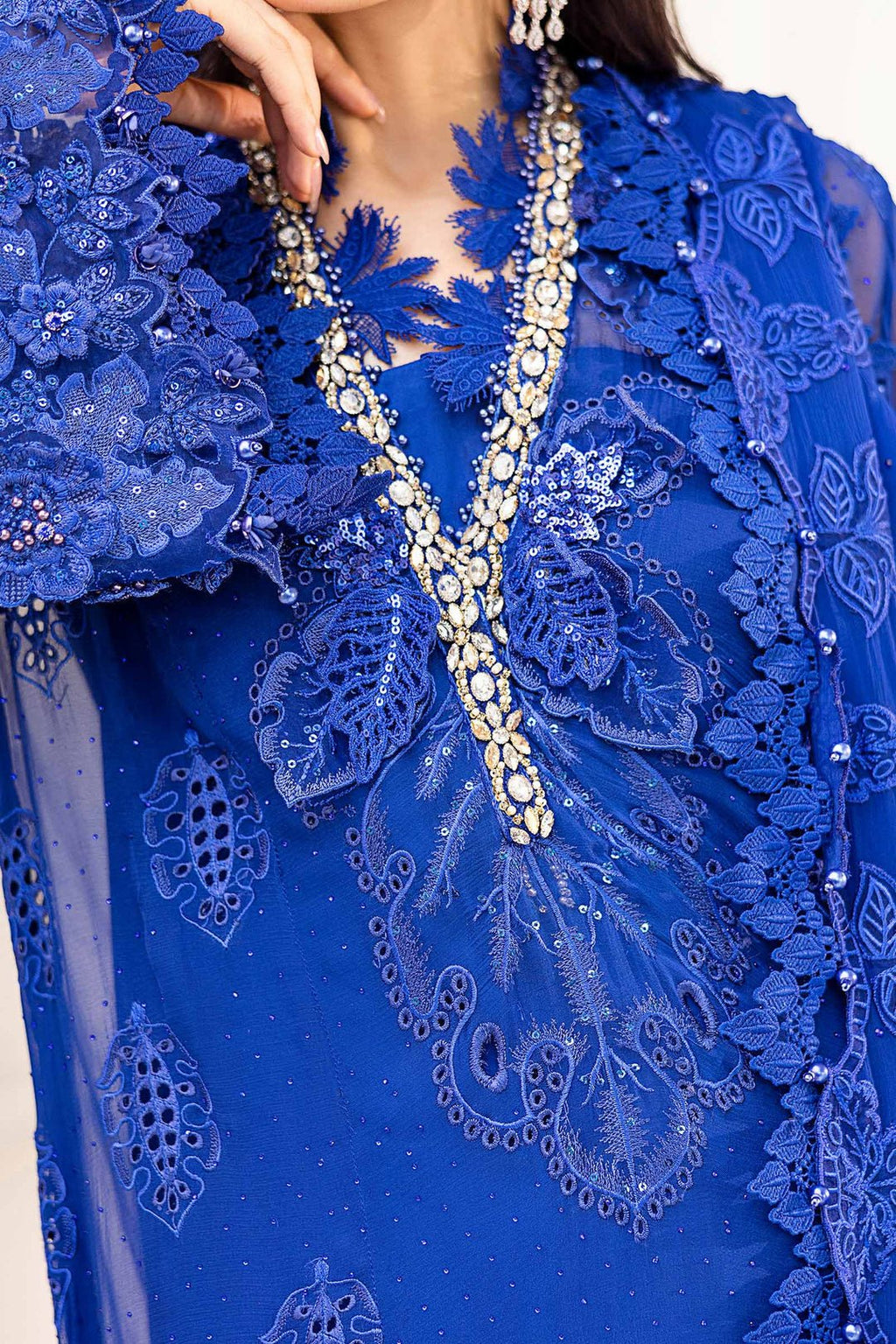 Maria.B Chiffons MPC-25-103 (Cobalt Blue) - Eemie's Studio