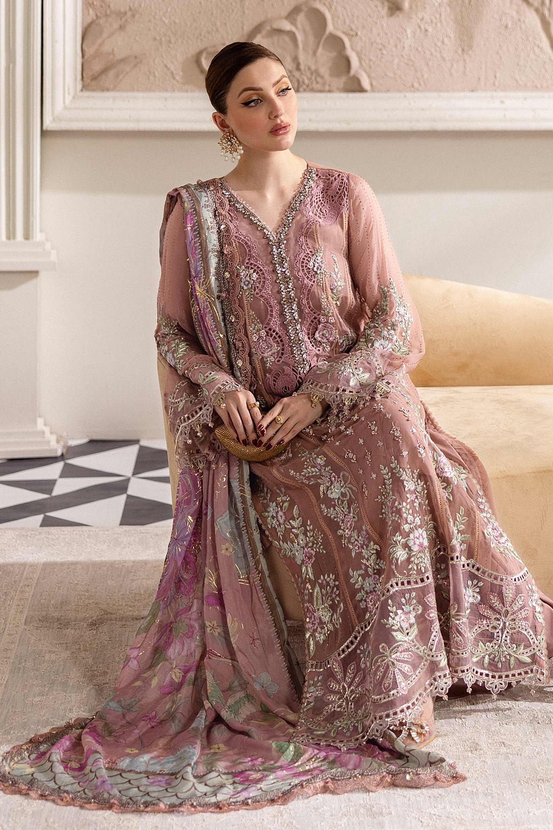 Maria.B Chiffons MPC-25-105 (Tea Pink) - Eemie's Studio