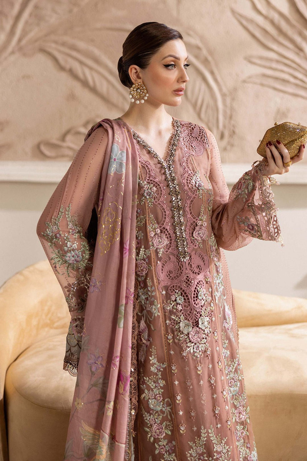 Maria.B Chiffons MPC-25-105 (Tea Pink) - Eemie's Studio