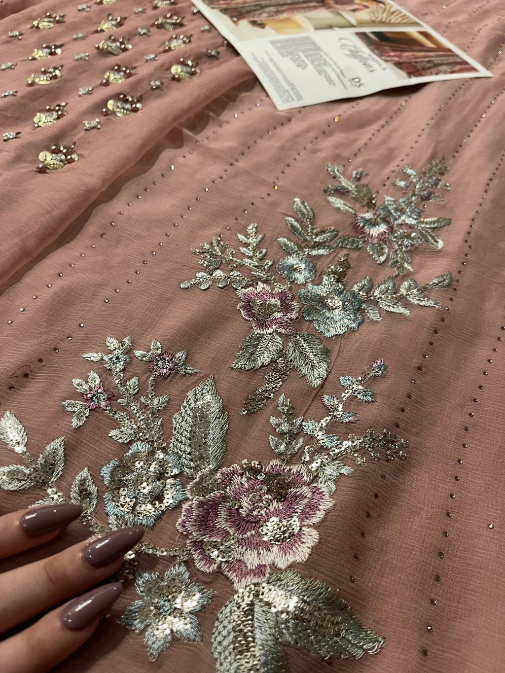Maria.B Chiffons MPC-25-105 (Tea Pink) - Eemie's Studio
