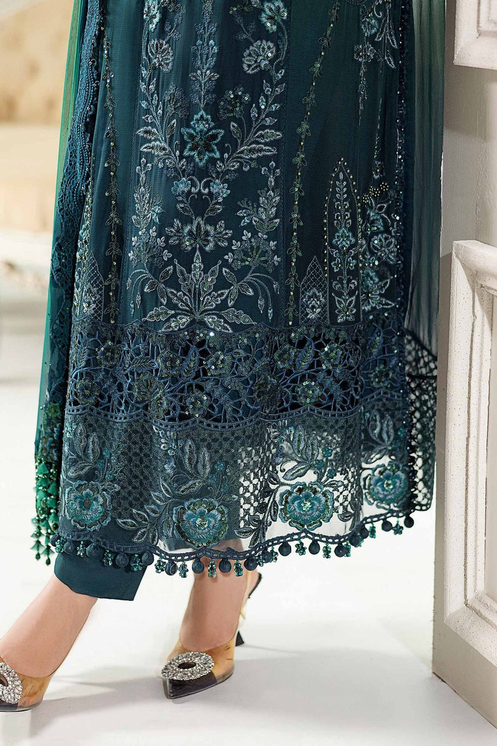 Maria.B Chiffons MPC-25-106 (Emerald Green To Teal) - Eemie's Studio