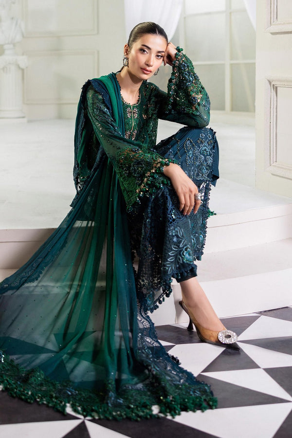 Maria.B Chiffons MPC-25-106 (Emerald Green To Teal) - Eemie's Studio