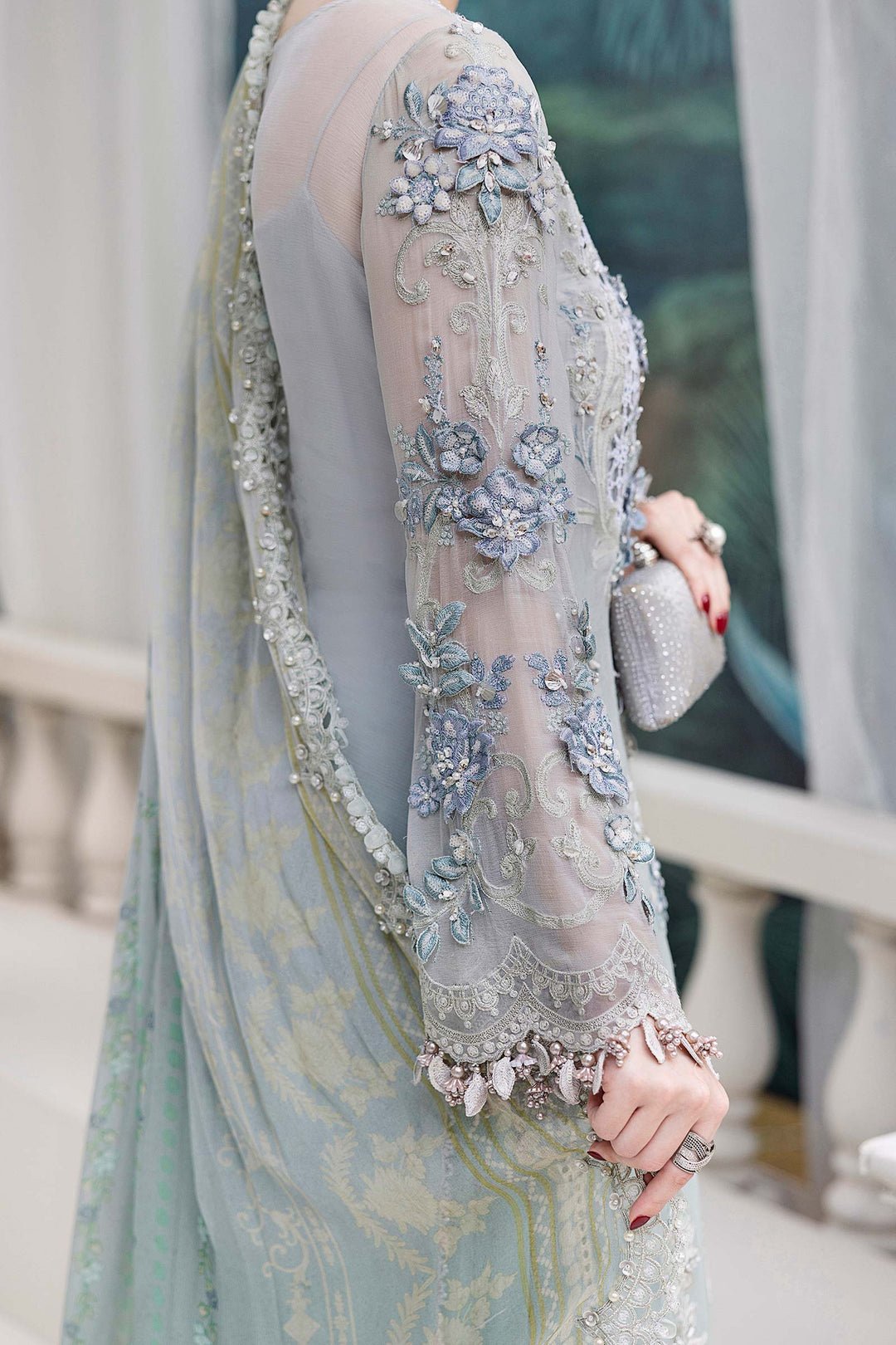 Maria.B Chiffons MPC-25-108 (Aqua) - Eemie's Studio