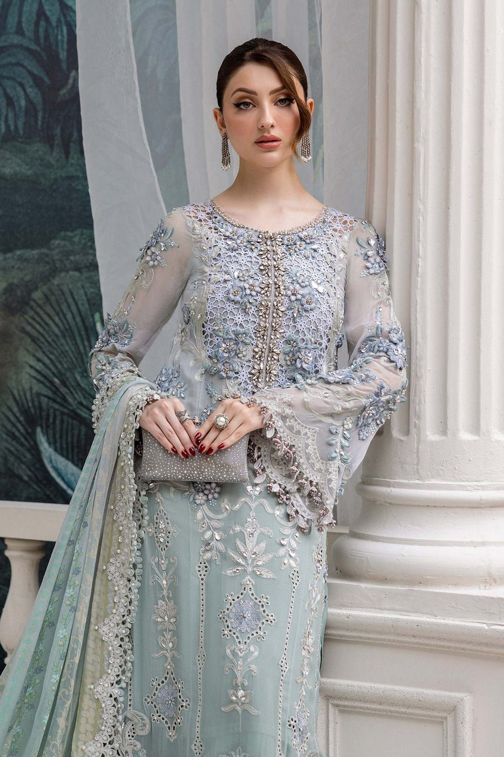 Maria.B Chiffons MPC-25-108 (Aqua) - Eemie's Studio