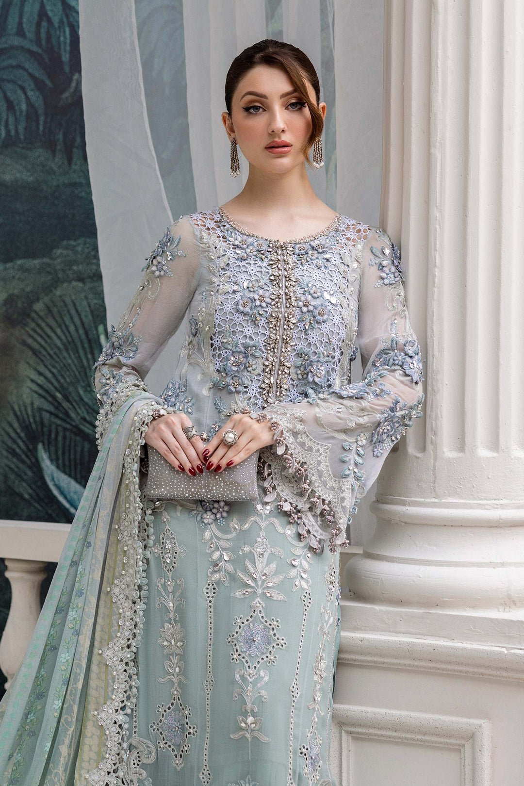 Maria.B Chiffons MPC-25-108 (Aqua) - Eemie's Studio