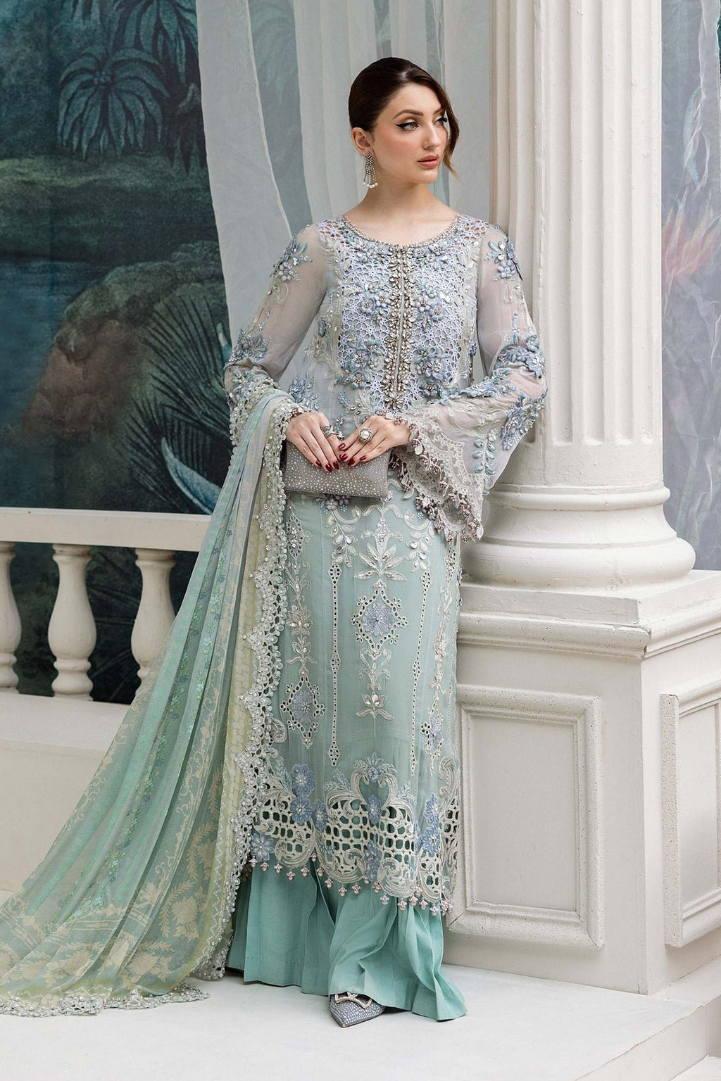 Maria.B Chiffons MPC-25-108 (Aqua) - Eemie's Studio
