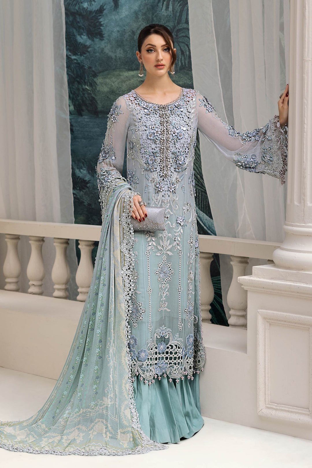 Maria.B Chiffons MPC-25-108 (Aqua) Secondary image