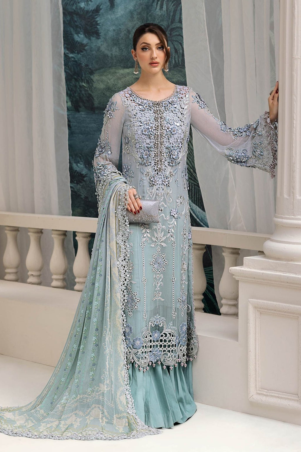 Maria.B Chiffons MPC-25-108 (Aqua) - Eemie's Studio
