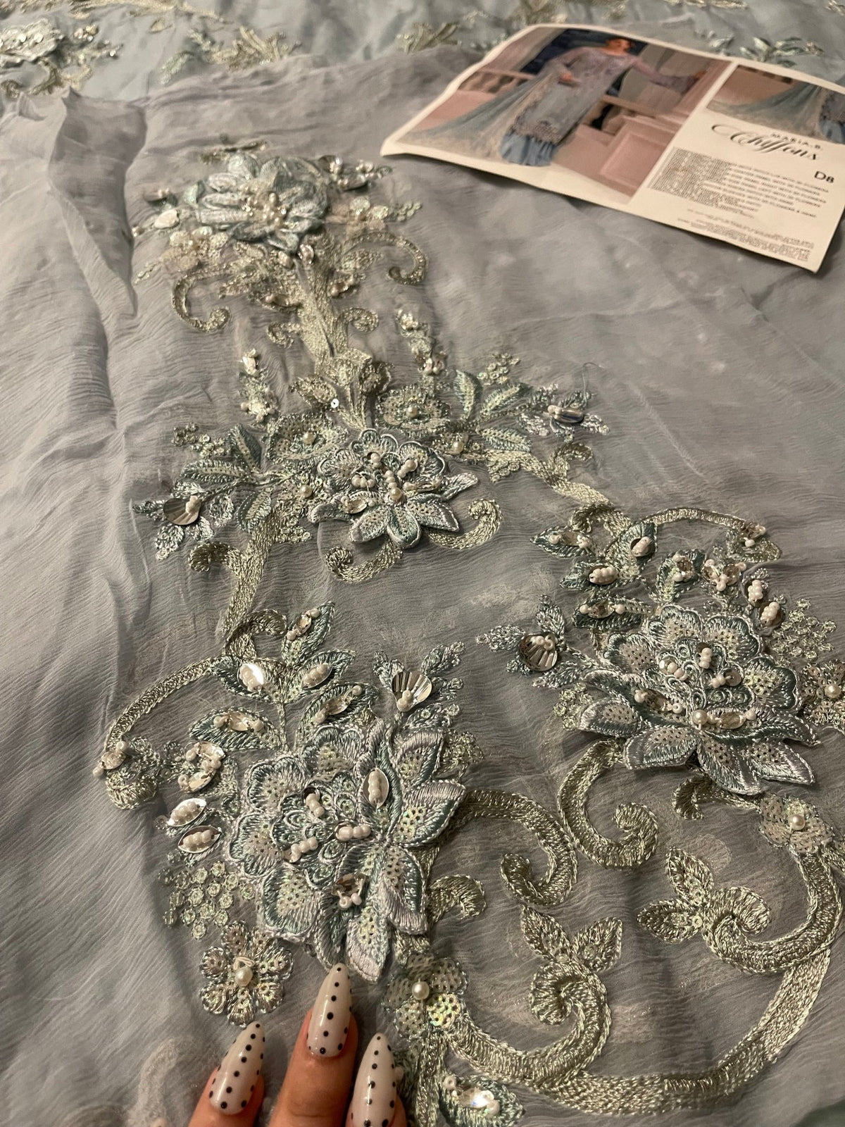Maria.B Chiffons MPC-25-108 (Aqua) - Eemie's Studio