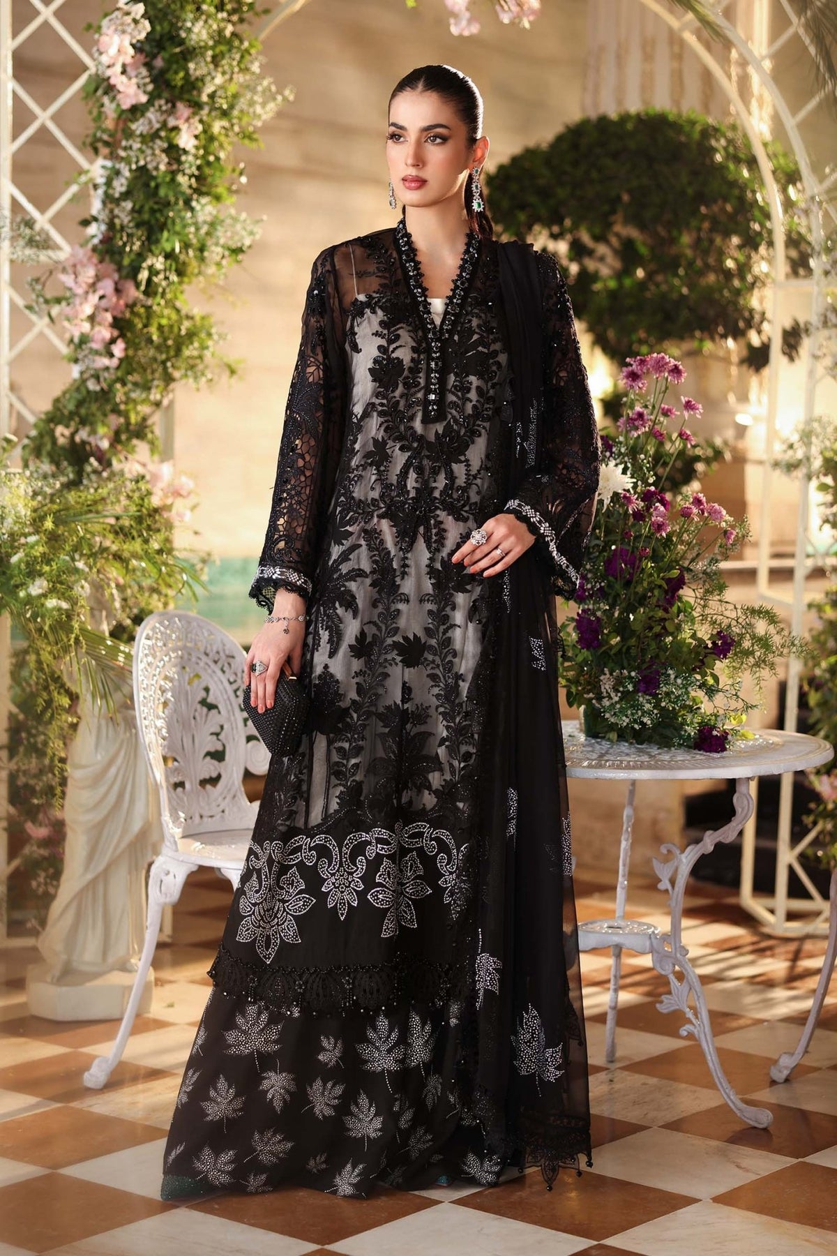 Maria.B Chiffons MPC-26-101-Black - Eemie's Studio Main image