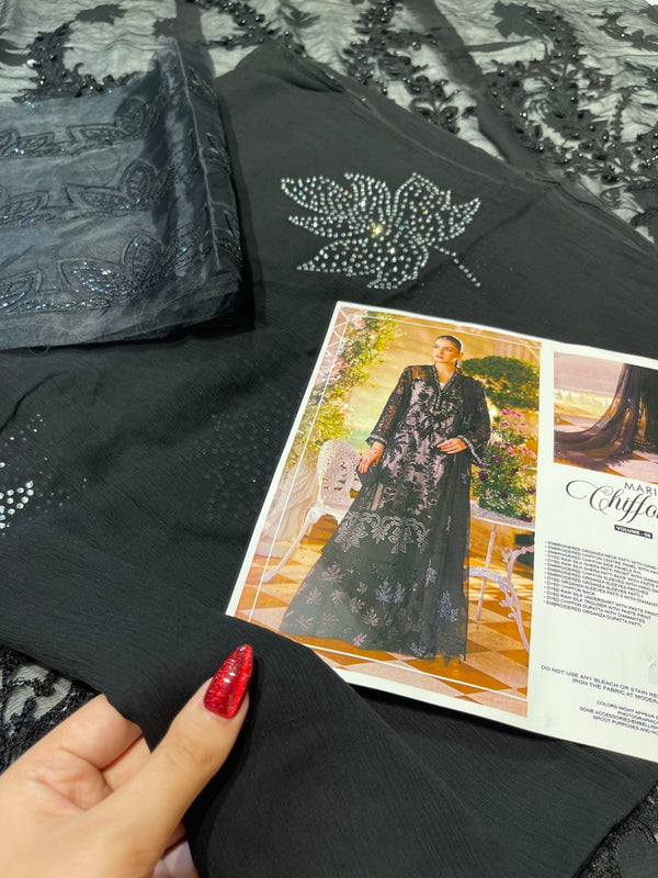 Maria.B Chiffons MPC-26-101-Black - Eemie's Studio