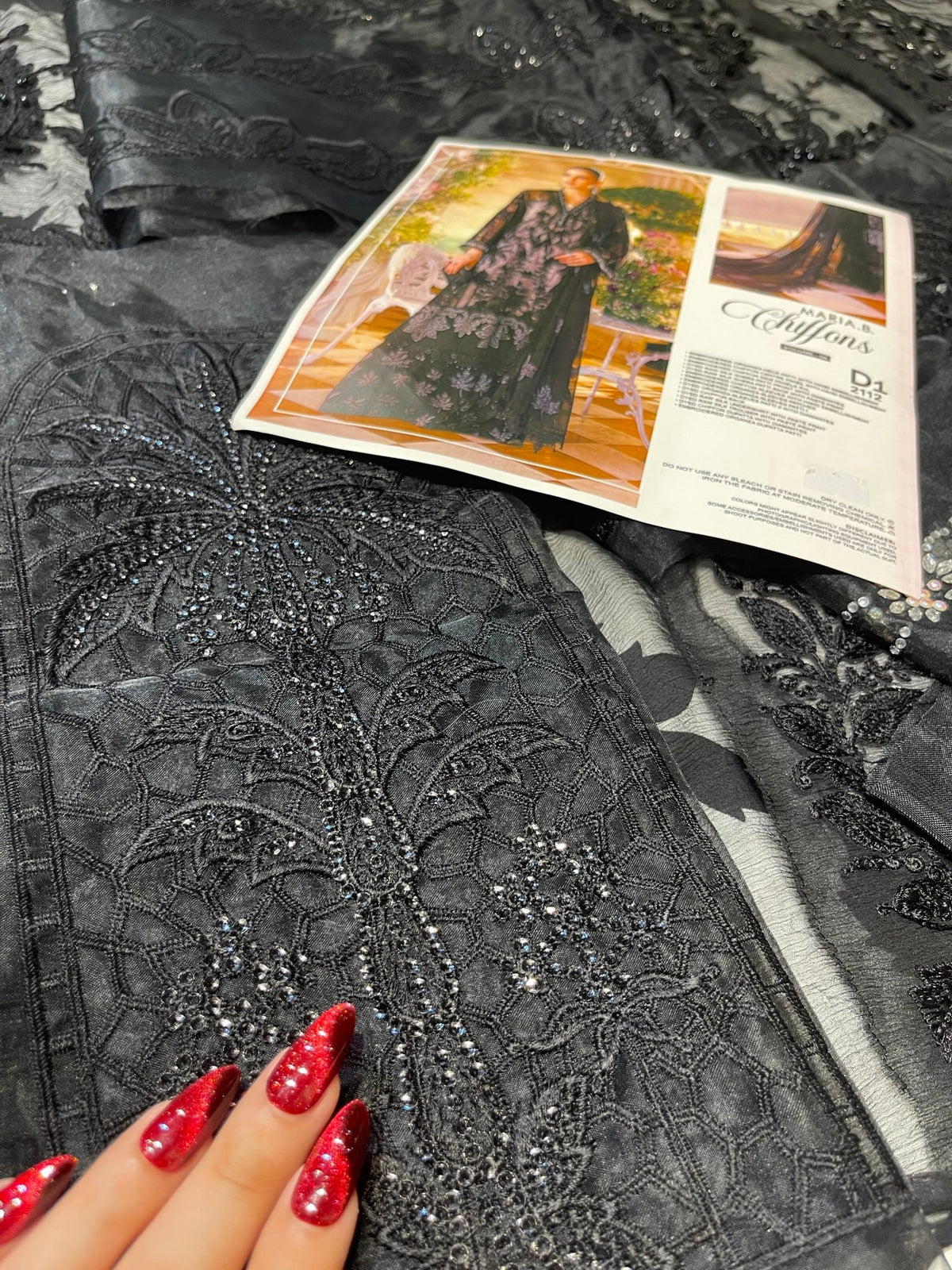Maria.B Chiffons MPC-26-101-Black - Eemie's Studio