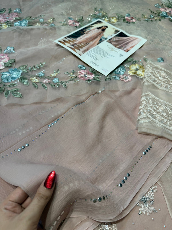 Maria.B Chiffons MPC-26-104-Peach Pink - Eemie's Studio