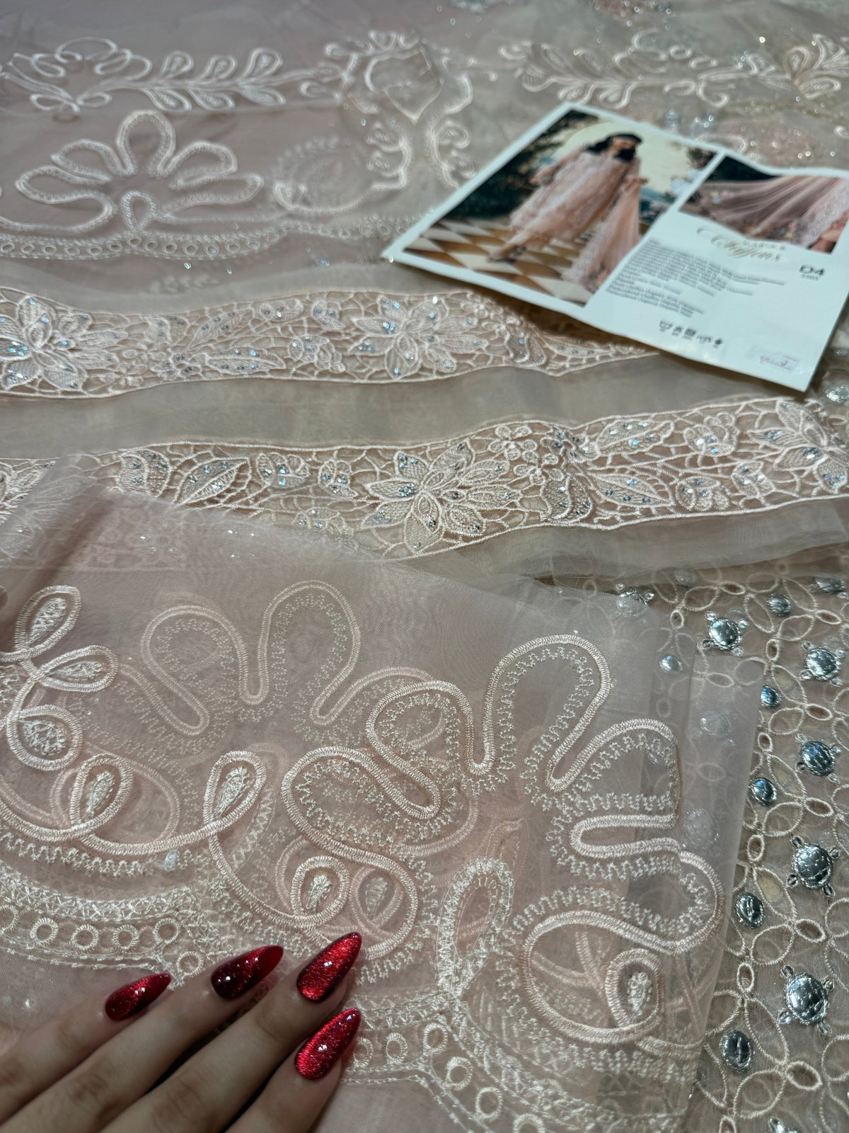 Maria.B Chiffons MPC-26-104-Peach Pink - Eemie's Studio