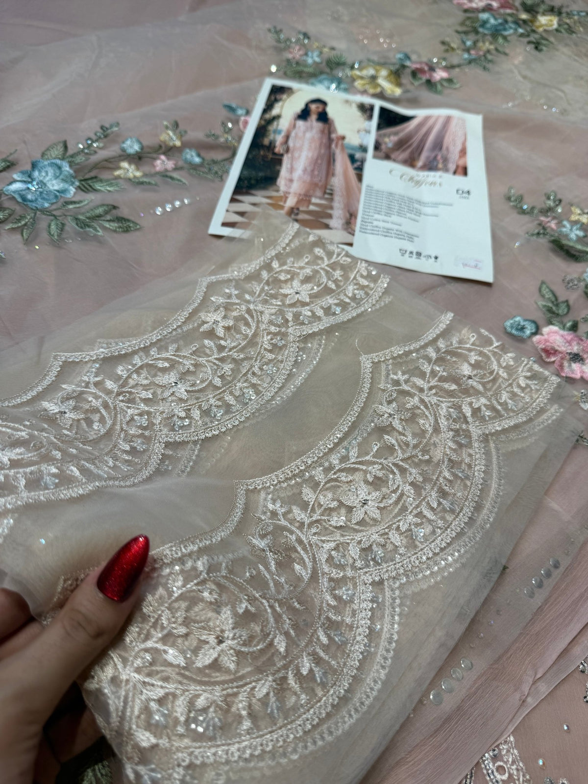 Maria.B Chiffons MPC-26-104-Peach Pink - Eemie's Studio