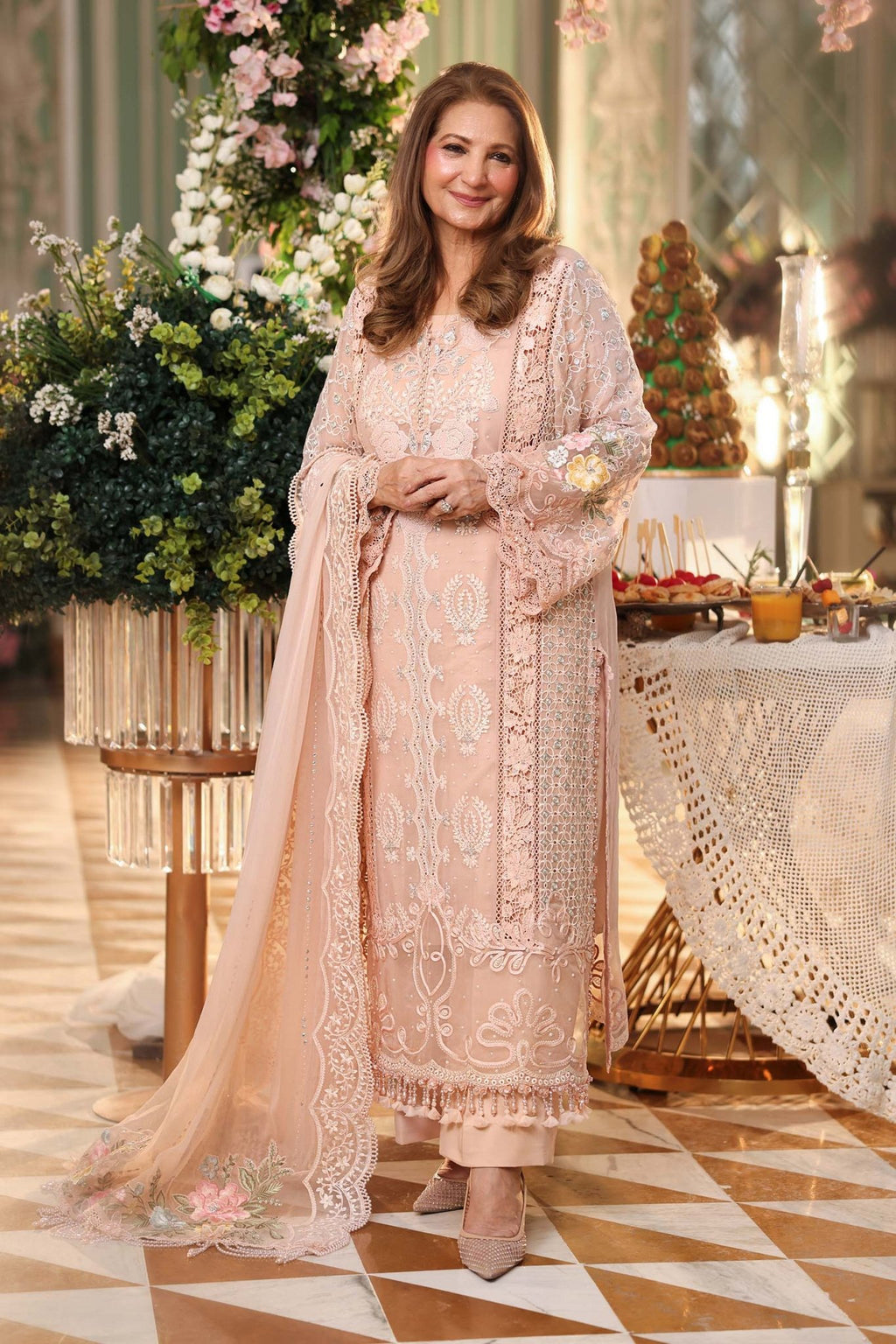 Maria.B Chiffons MPC-26-104-Peach Pink - Eemie's Studio