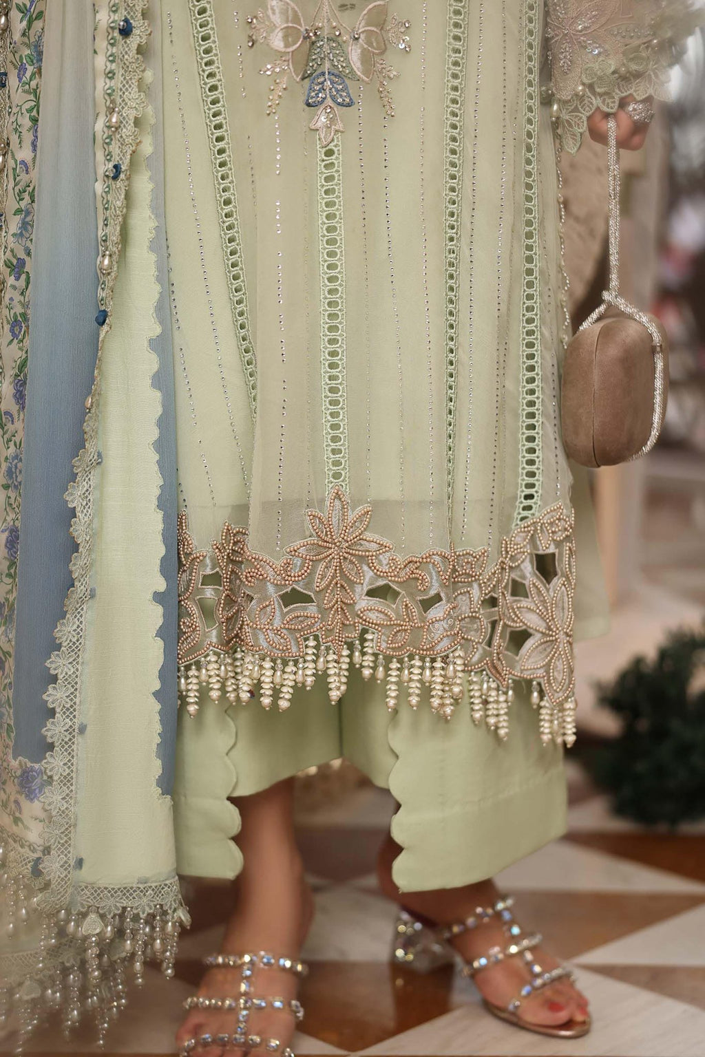 Maria.B Chiffons MPC-26-105-Pistachio Green - Eemie's Studio