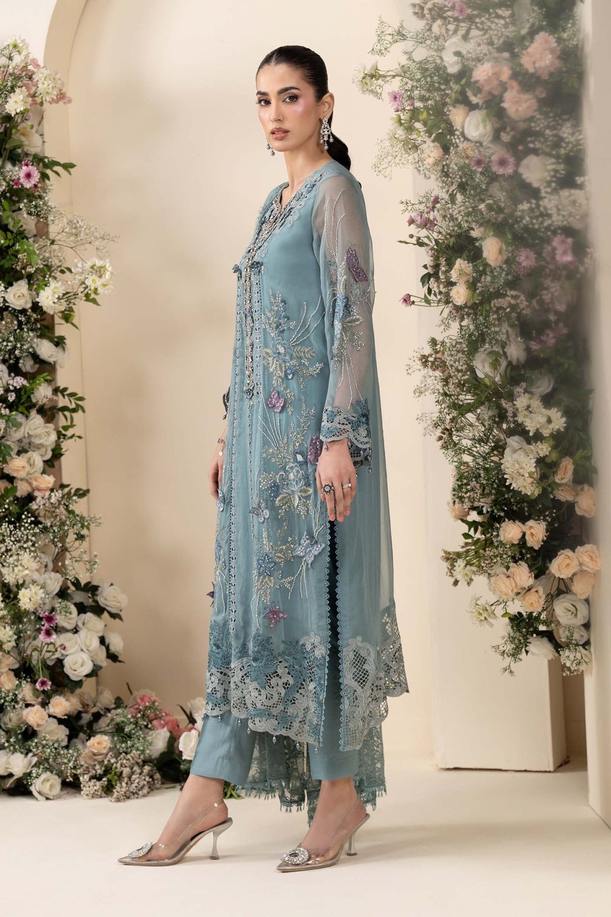 Maria.B Chiffons MPC-26-106-Slate Blue - Eemie's Studio