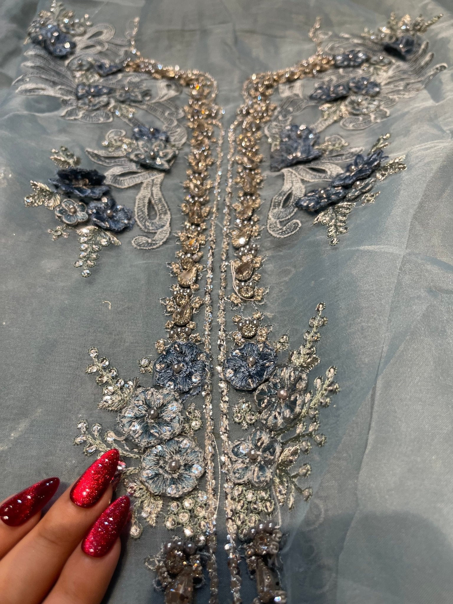 Maria.B Chiffons MPC-26-106-Slate Blue - Eemie's Studio