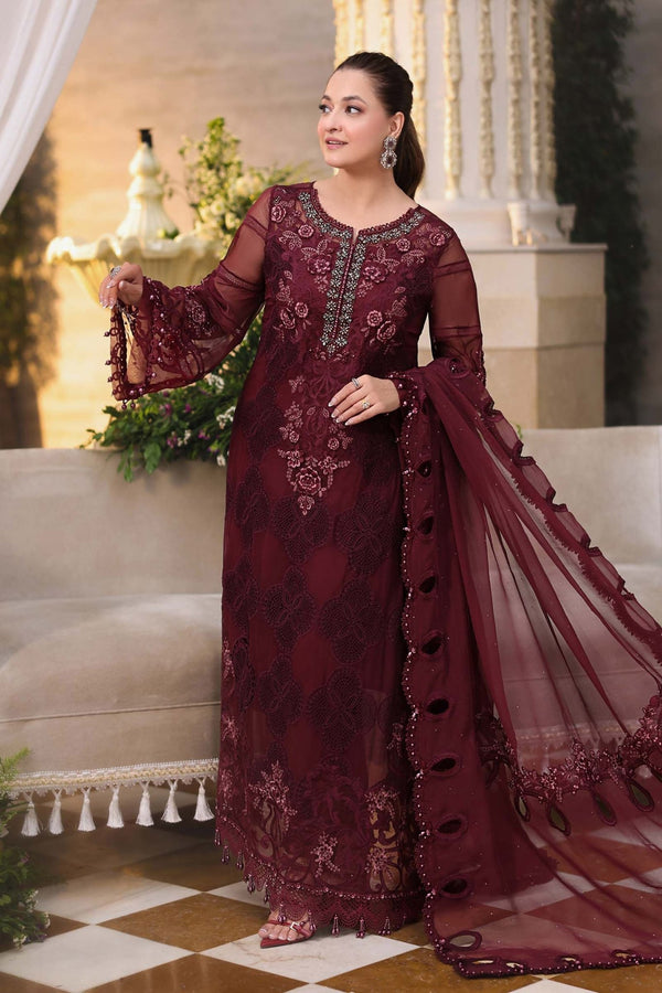 Maria.B Chiffons MPC-26-108-Burgundy - Eemie's Studio