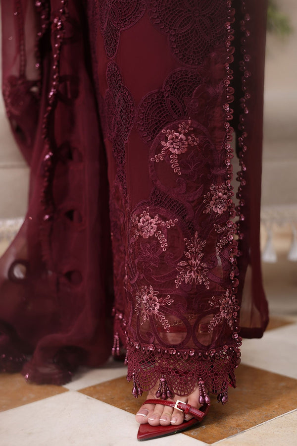 Maria.B Chiffons MPC-26-108-Burgundy - Eemie's Studio