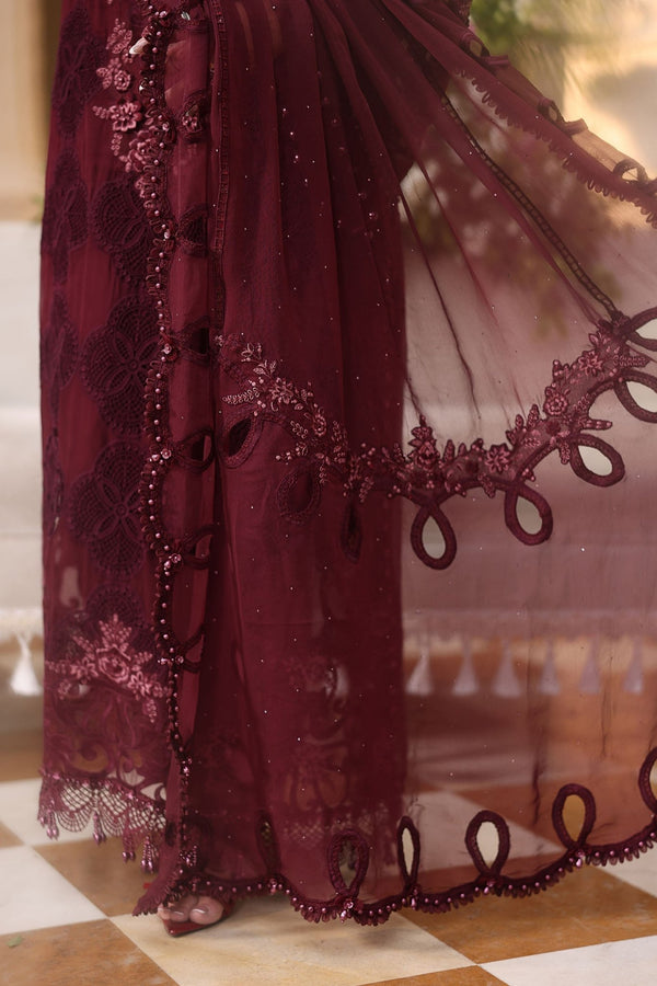 Maria.B Chiffons MPC-26-108-Burgundy - Eemie's Studio