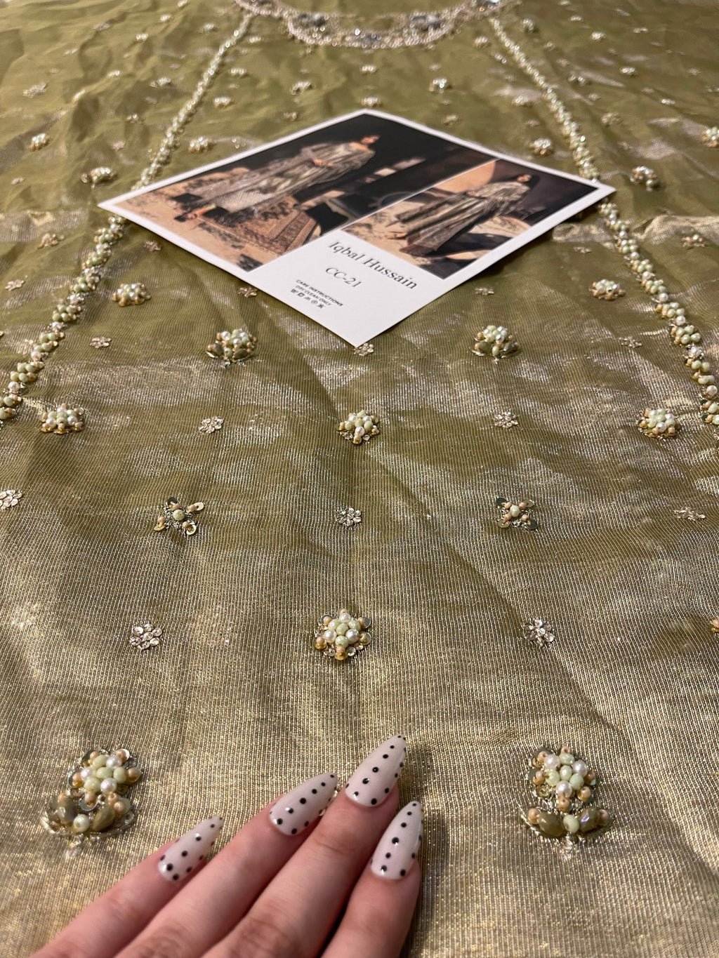 Maryam Nawaz inspired formal wear featuring an embroidered silhouette and handcrafted detailing.