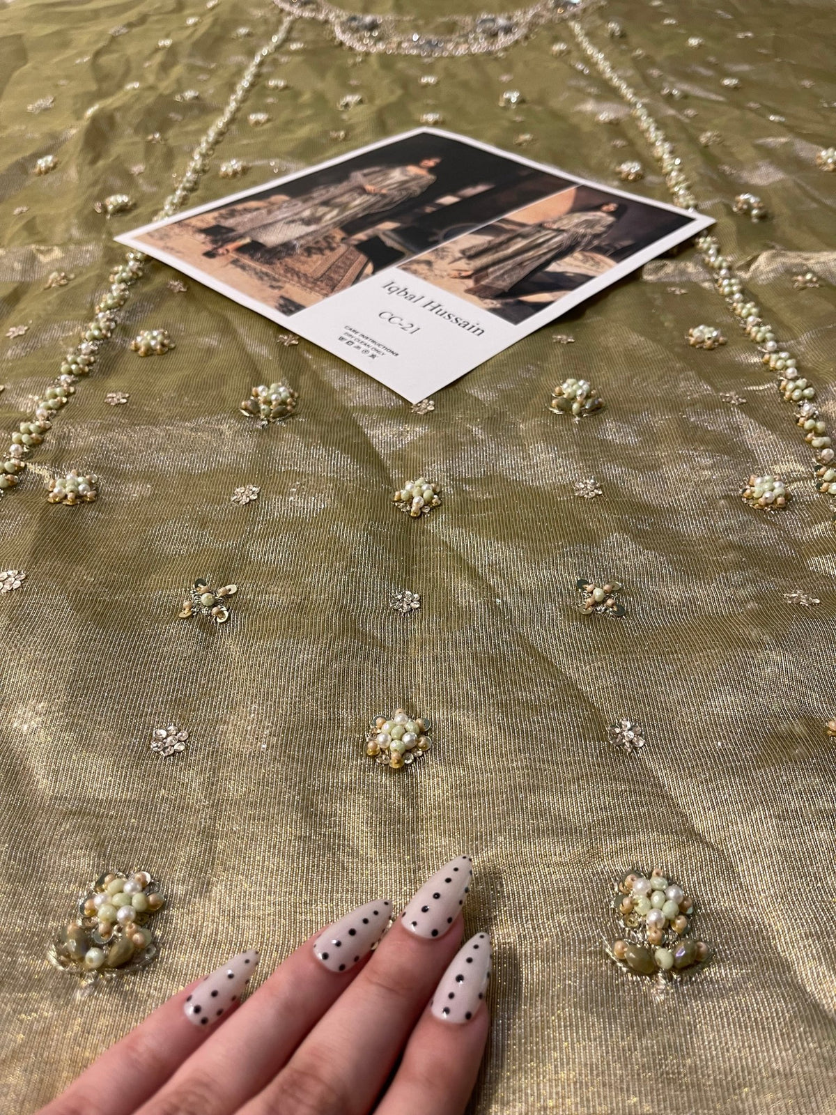 Maryam Nawaz inspired formal wear featuring an embroidered silhouette and handcrafted detailing.