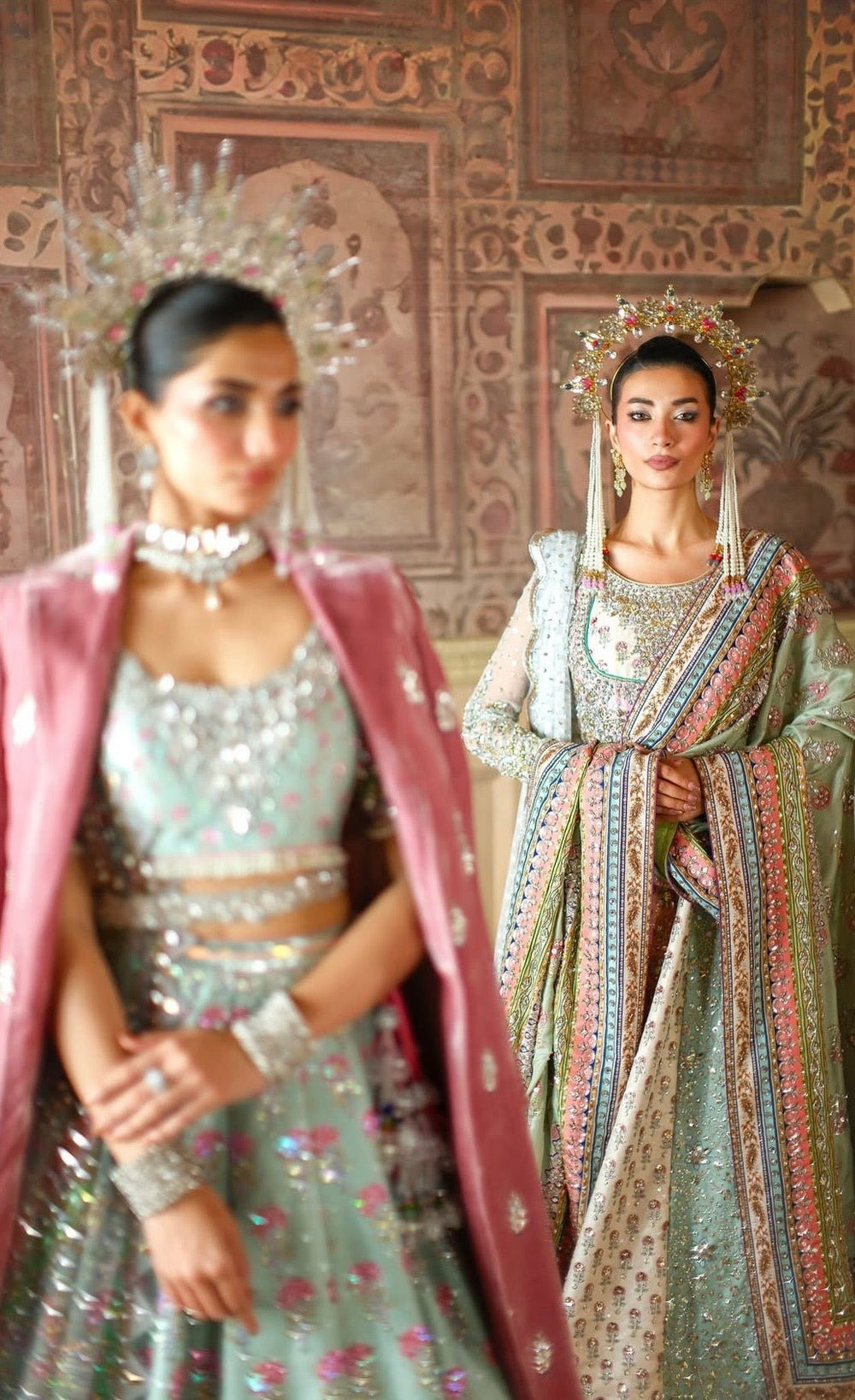 Nomi Ansari - Maryam Nawaz Pastel outfit - Eemie's Studio