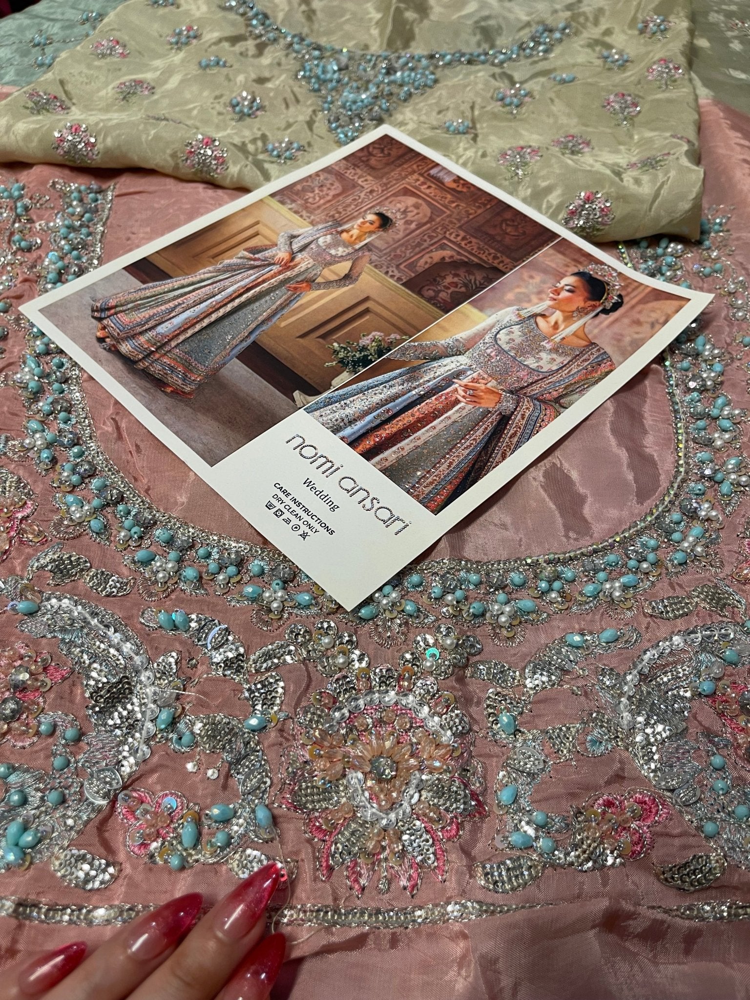 Nomi Ansari - Maryam Nawaz Pastel outfit - Eemie's Studio