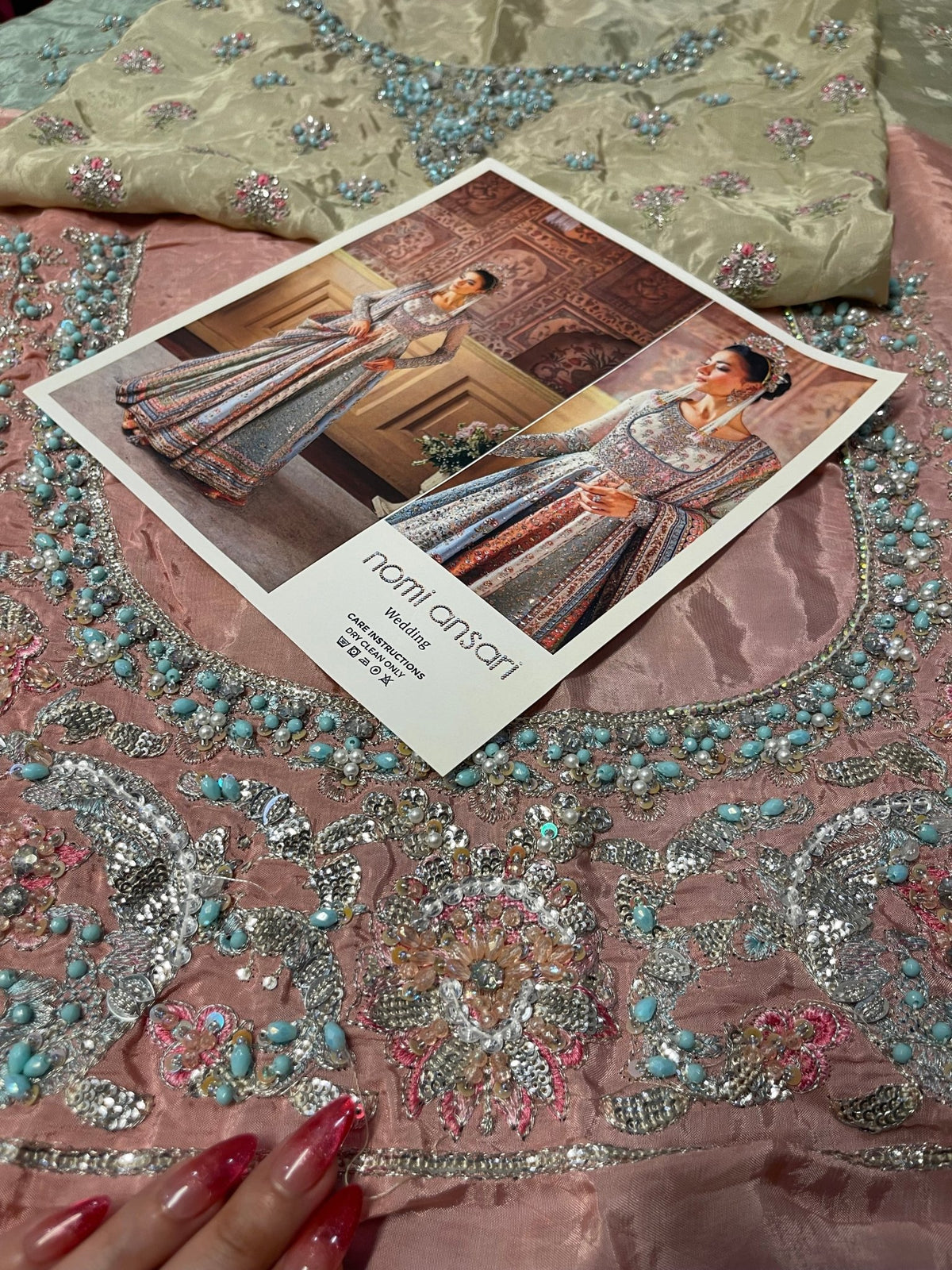 Nomi Ansari - Maryam Nawaz Pastel outfit - Eemie's Studio