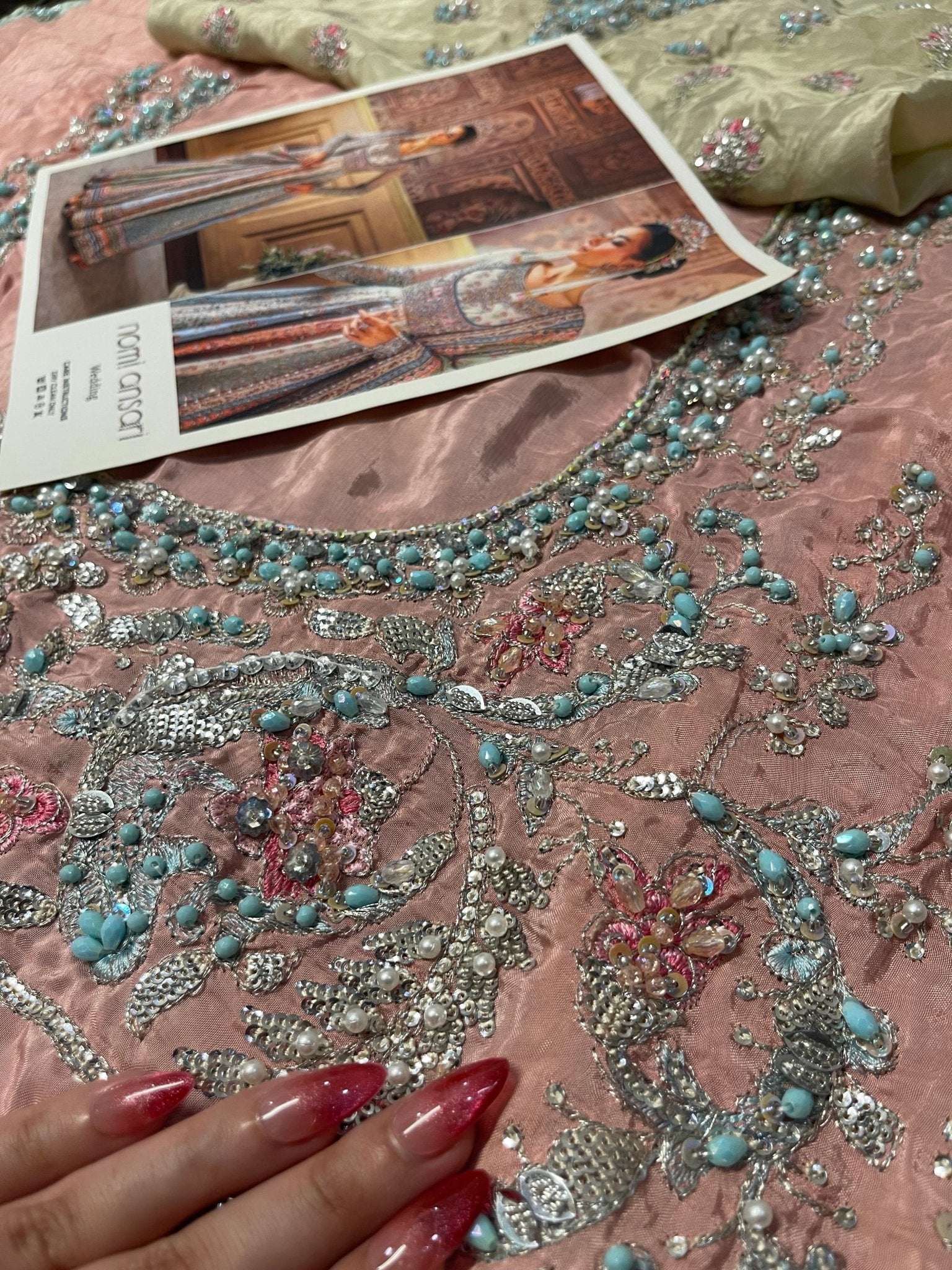 Nomi Ansari - Maryam Nawaz Pastel outfit - Eemie's Studio