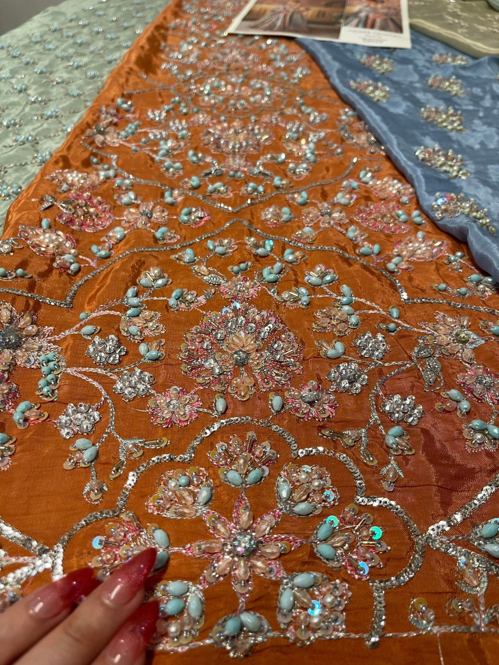 Nomi Ansari - Maryam Nawaz Pastel outfit - Eemie's Studio