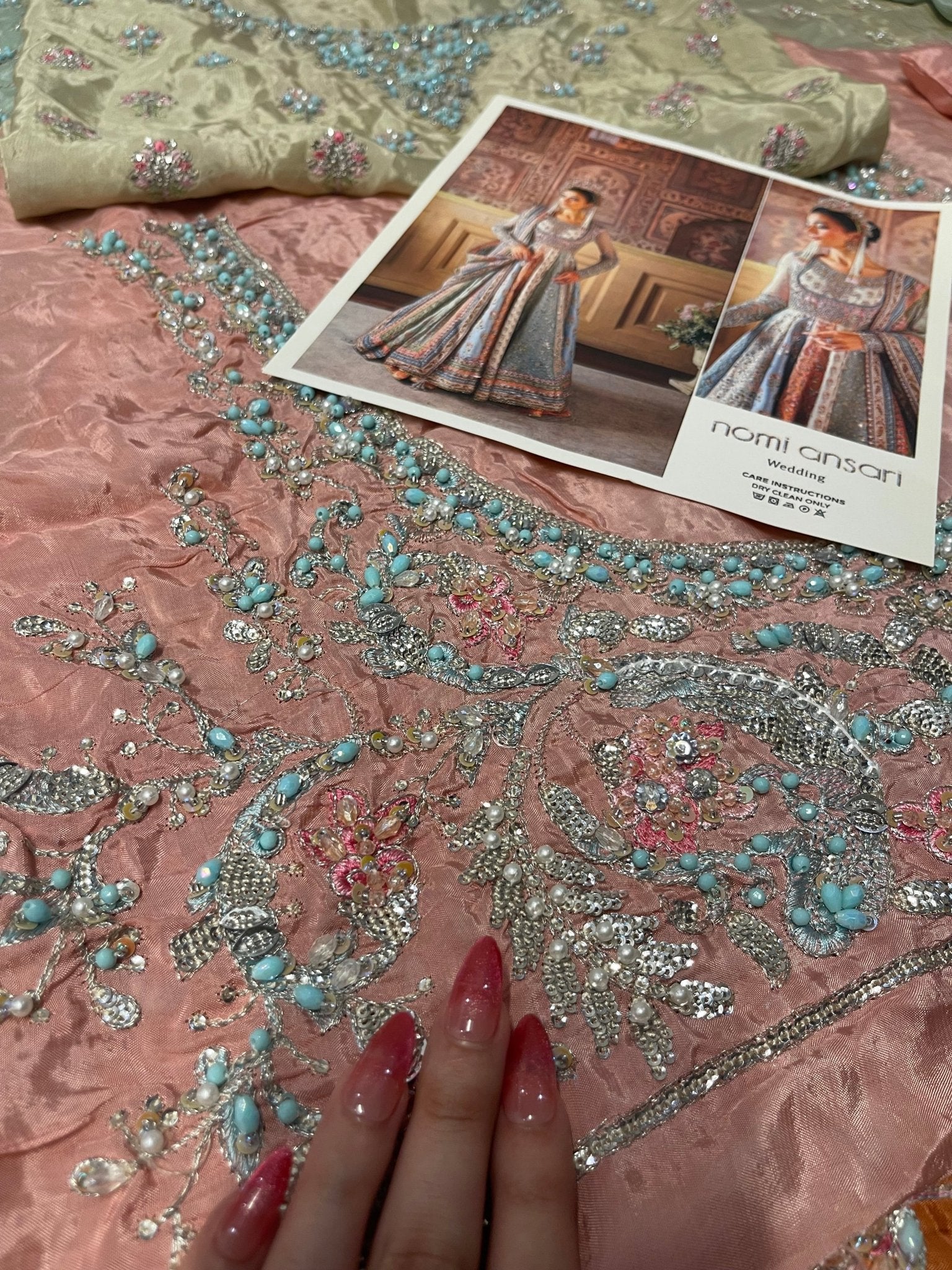 Nomi Ansari - Maryam Nawaz Pastel outfit - Eemie's Studio