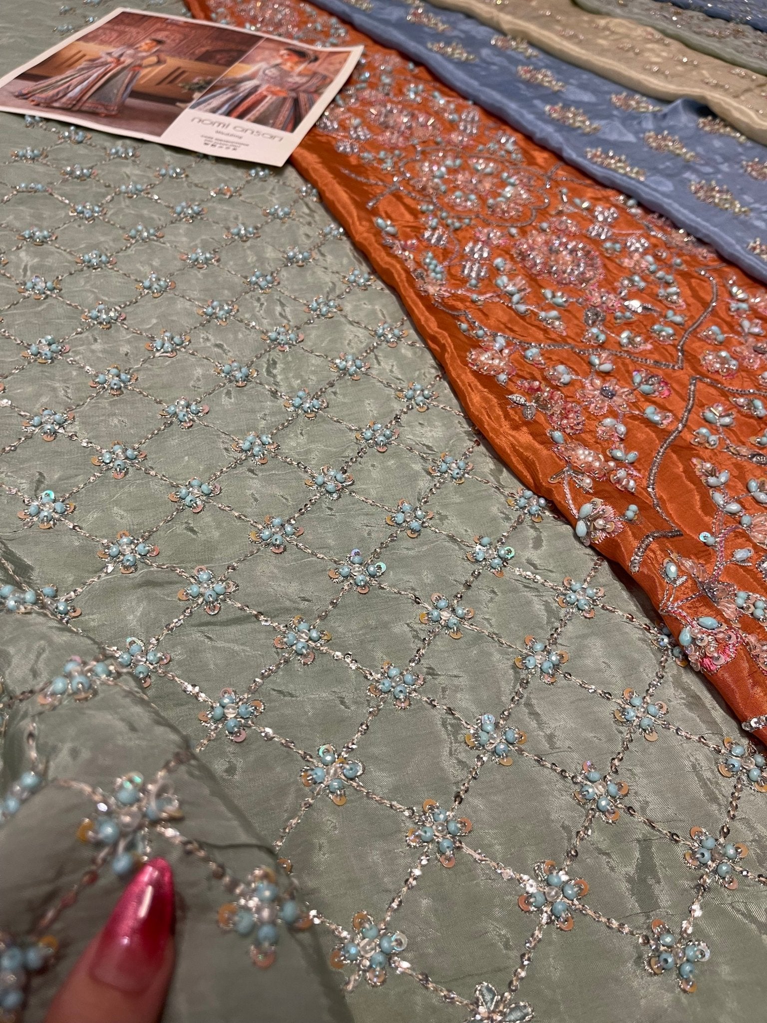 Nomi Ansari - Maryam Nawaz Pastel outfit - Eemie's Studio