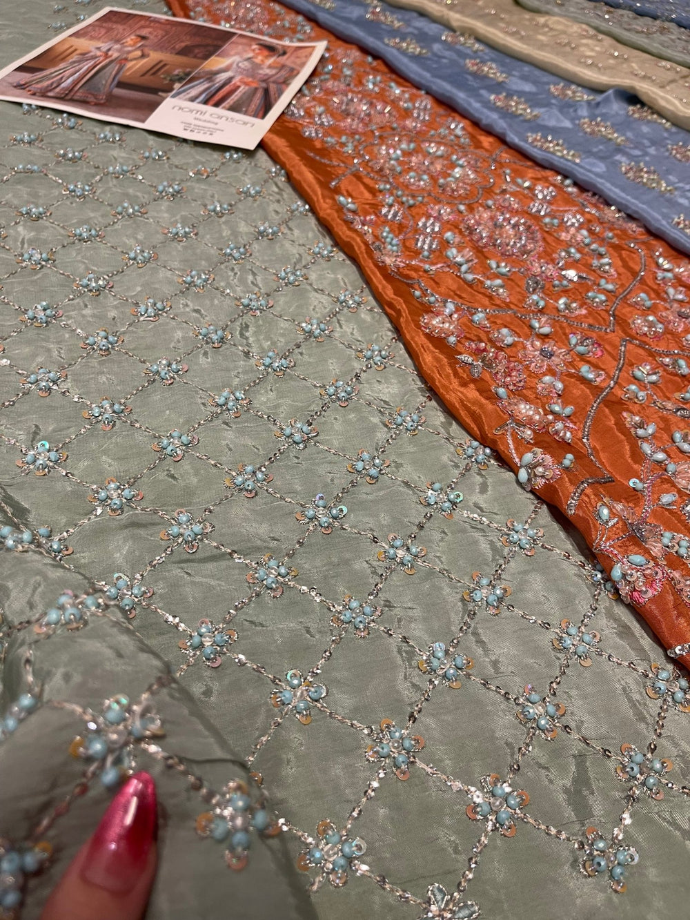 Nomi Ansari - Maryam Nawaz Pastel outfit - Eemie's Studio