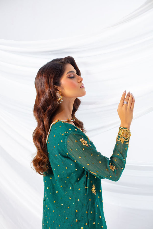 Sehrish Nadeem - Green kamdani - Eemie's Studio